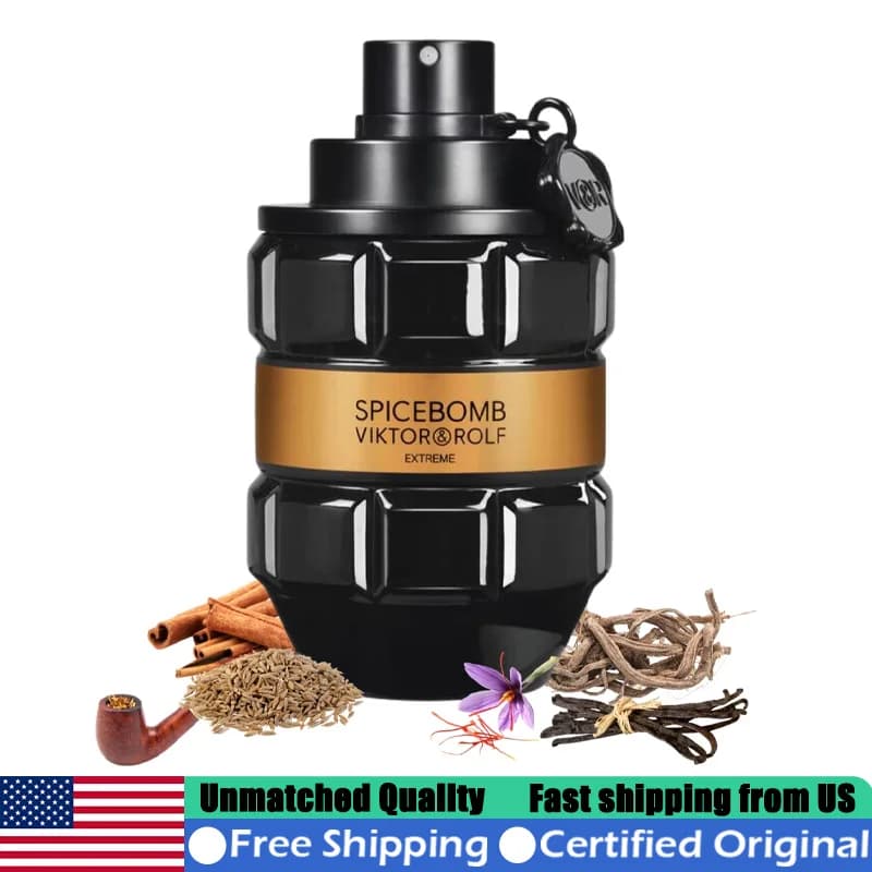 Viktor&Rolf Spicebomb Extreme Eau de Parfum Spray 3 Fl Oz Woody Perfume and Long-Term Spicebomb with Feromoni for Men 90 ML Premium Perfume