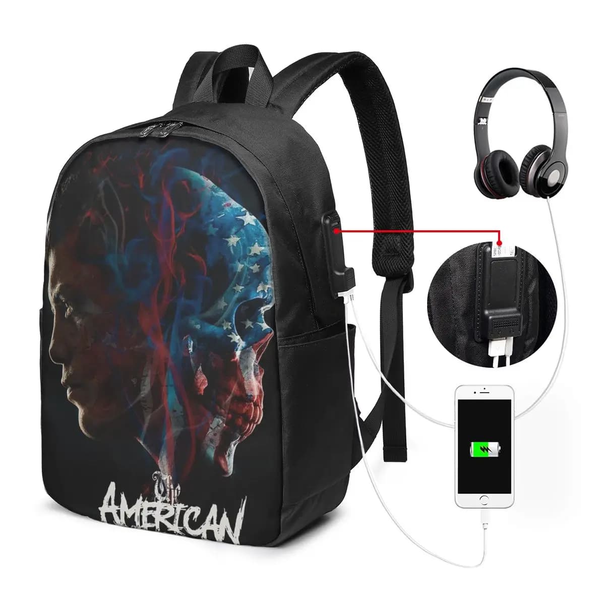 In The Ring Cody Rhodes American Nightmare Zaino da viaggio per notebook Borsa per computer Borsa per studenti universitari Borsa per laptop Borse a tracolla