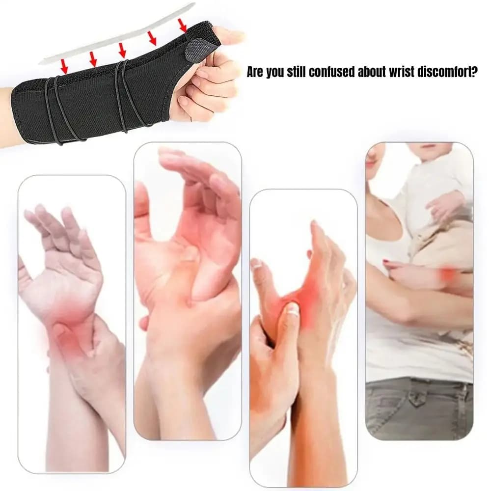 Supporto Ergonomico per Polso e Pollice, Flessibile e Regolabile, per Tendinite, Protezione e Compressione del Polso