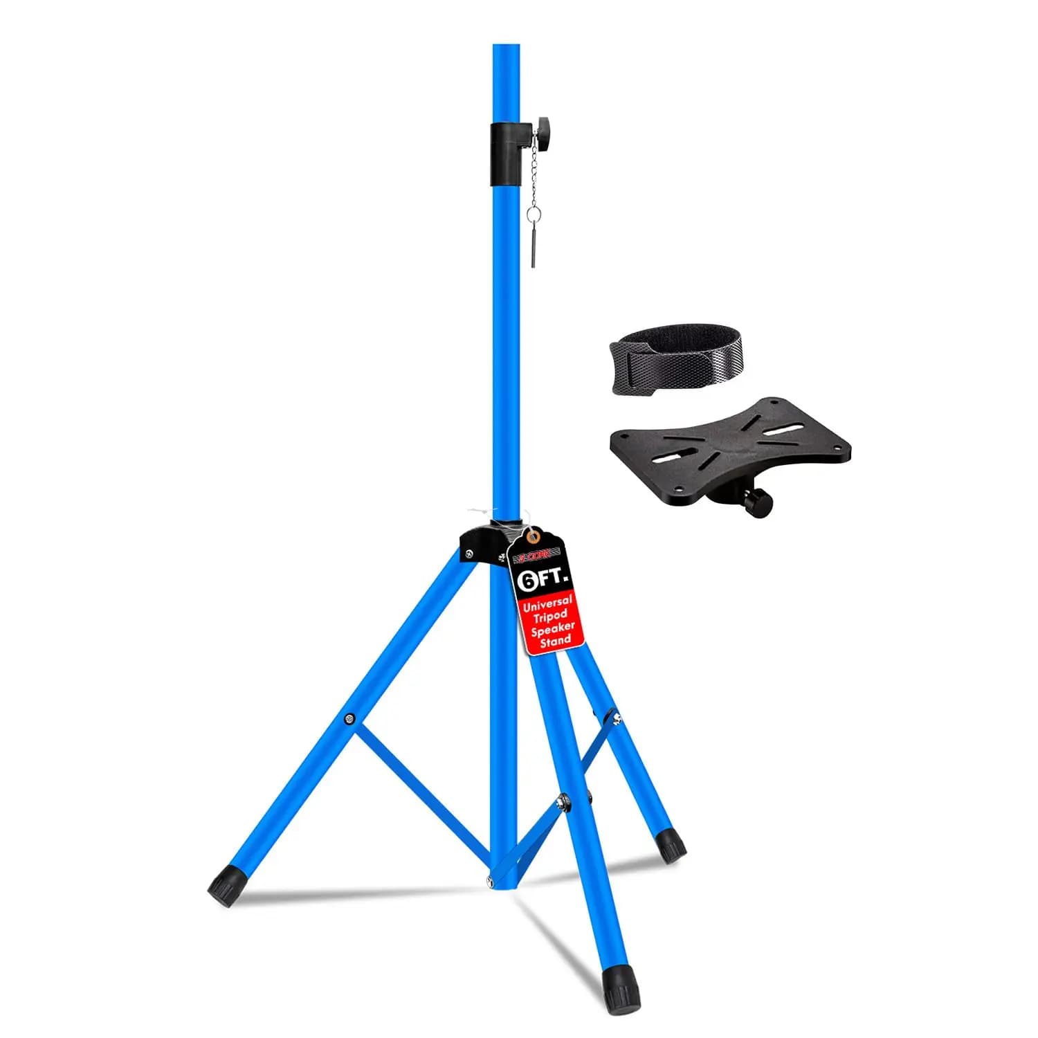 Treppiede con supporto per altoparlante regolabile – Altezza 40 a 72 pollici, carico massimo 100 libbre Supporto per monitor da studio PA DJ per carichi pesanti con 35 mm