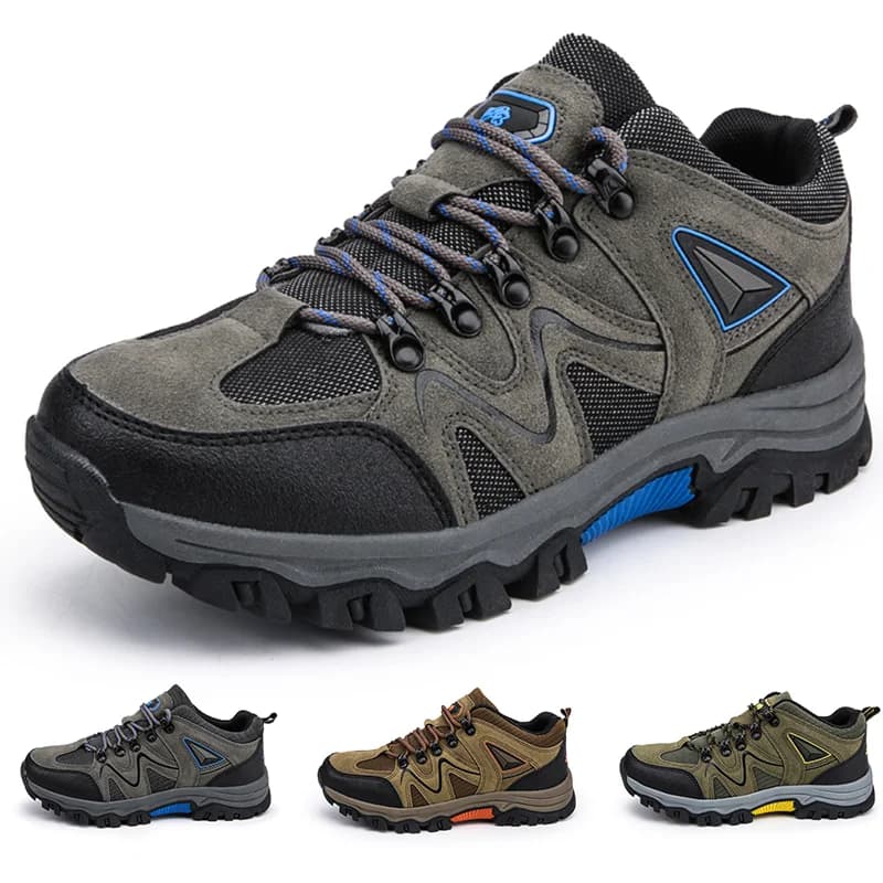 Scarpe da Trekking per Uomo, Tomaia in Rete Traspirante, Leggere, Antiscivolo, Resistenti all'Usura, per Escursionismo e Arrampicata in Montagna