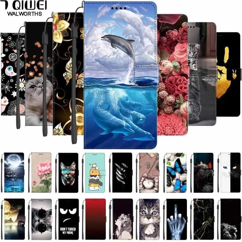 Leather book cover for Redmi 14C 6.88 "Flip Animal Cat Coque wallet cap for Redmi 14R Xiaomi Poco C75 Phone bag with support Cute Case