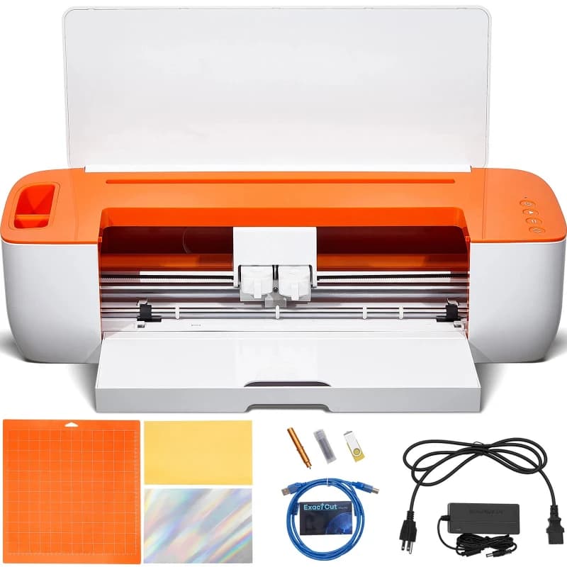 Plotter da Taglio per Vinile con Software per Windows, 3 Lame, Portapenne, Alimentazione Carta Massima 14 Pollici (375MM)