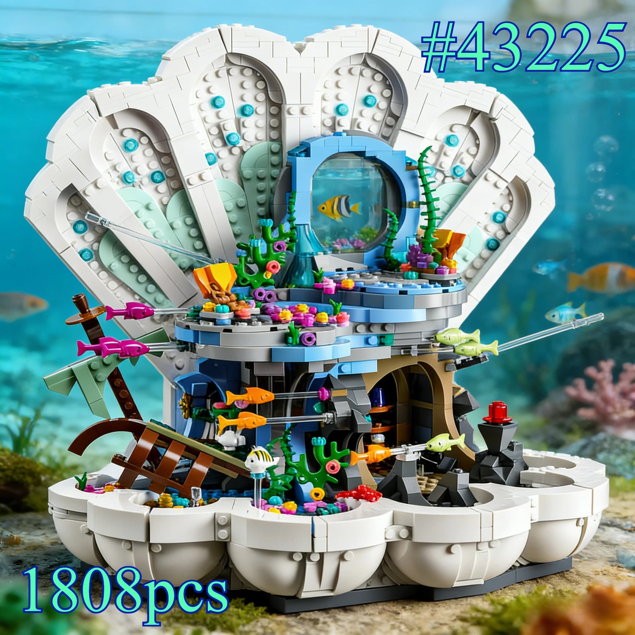 Divertente modello di tirannosauro rex 43225, set di blocchi da costruzione adatti per regali di compleanno, compatibili con particelle Lego, 1808 pezzi.
