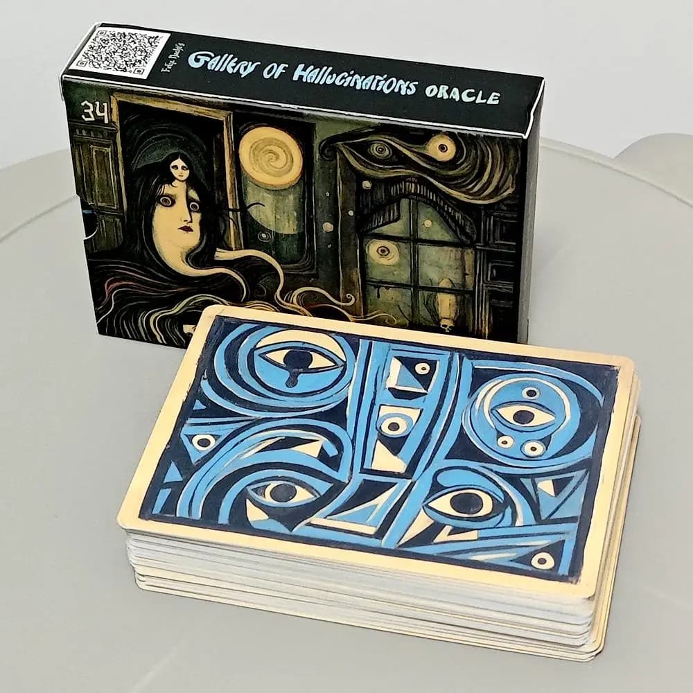 Galleria dell'Allucinazioni di Felix Nacht Oracle 10,5*7,5 cm 52 carte enigmatiche