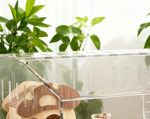 Grande gabbia per criceti Ciotola per alimenti Ruota per esercizi Serbatoio Habitat Grande gabbia per criceti per biancheria da letto Appassionato di piccoli animali Viaggi per animali domestici a casa