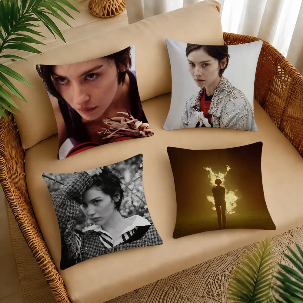 G-GracieS A-AbramsS Daughter From Hell Cushion Cover Square Decorative Throw Pillow Case Sofa Bed Living Room Anniversary Gifts