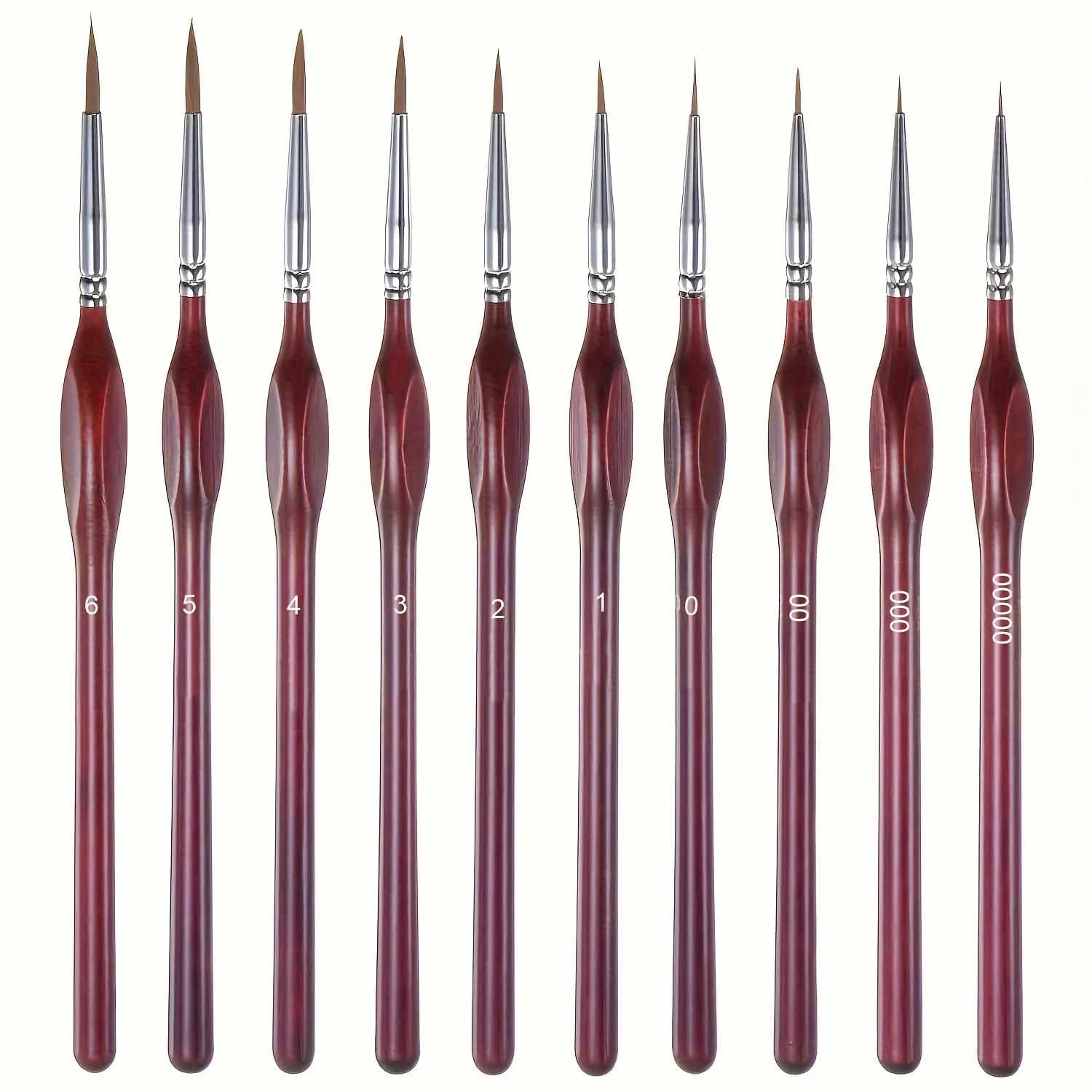 Set di 10/11/20/22 Pennelli per Dettagli Fini, Pennelli per Pittura in Miniatura, Set per Pittura Acrilica, Acquerello, Viso e Unghie