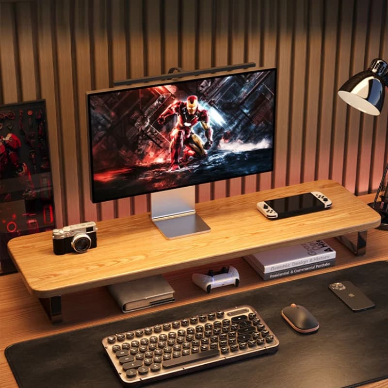 Gaming Monitor Stand Desk Riser Extended Desktop Organizer Laptop Stand Computer Screen Shelf for Gaming Room Office Home