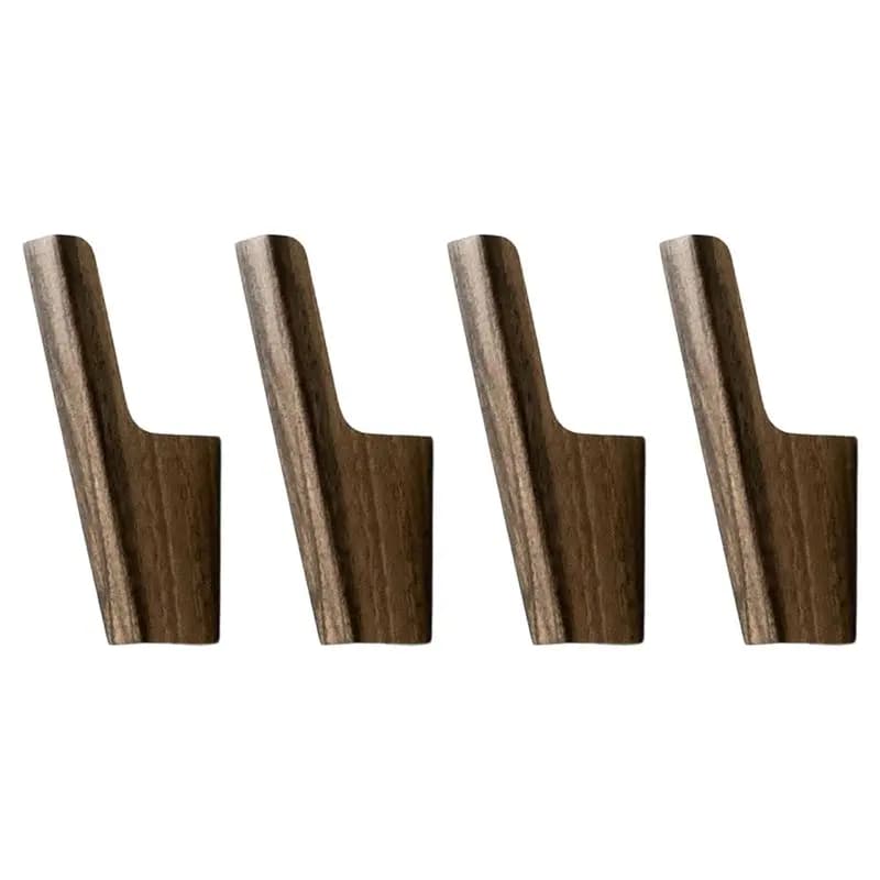 ABBP-Nordic Appendiabiti da Parete in Legno Massello, Gancio per Ingresso, Portico, Camera da Letto, Senza Foratura, Portaoggetti