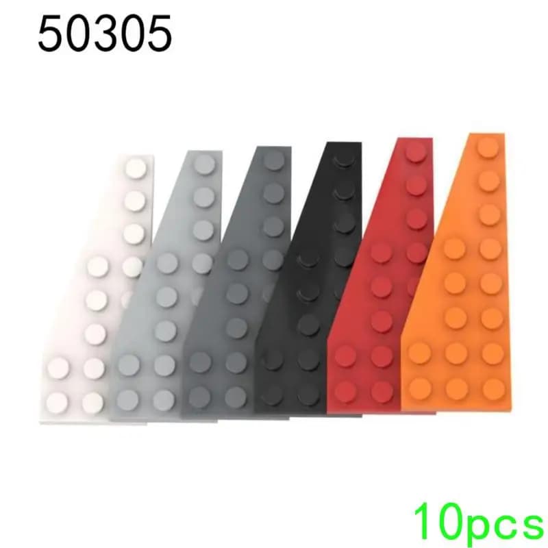 10PCS MOC 3x8 Dimensioni Sinistra Cuneo Piastra Building Block Compatibile 50305 Puzzle Assemblare Giocattoli Per Bambini FAI DA TE Set di Costruzione