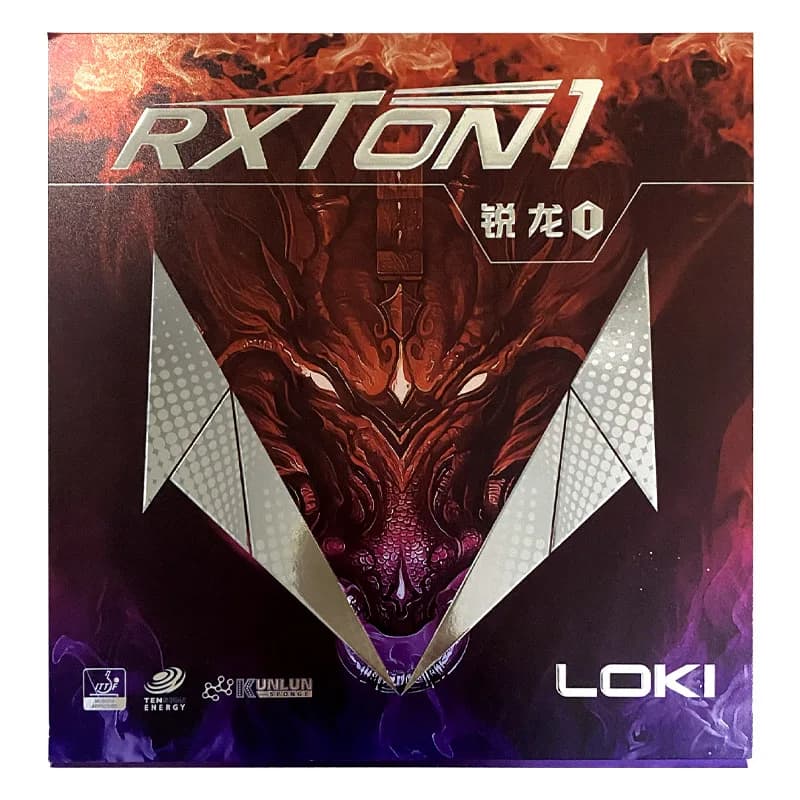 LOKI RXTON 1 Table Tennis Rubber Sticky Ping Pong Rubber Sheet with Pre Tuned Kunlun Sponge 2.1mm RXTON1 for 40+ Ball Control