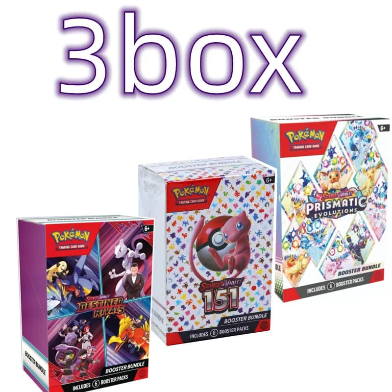 Pokemon Card v10 Booster bundle Rivaliestinati Evoluzioni prismatiche Scarlet Violet 151 Schede di traduzione booster inglesi Regali