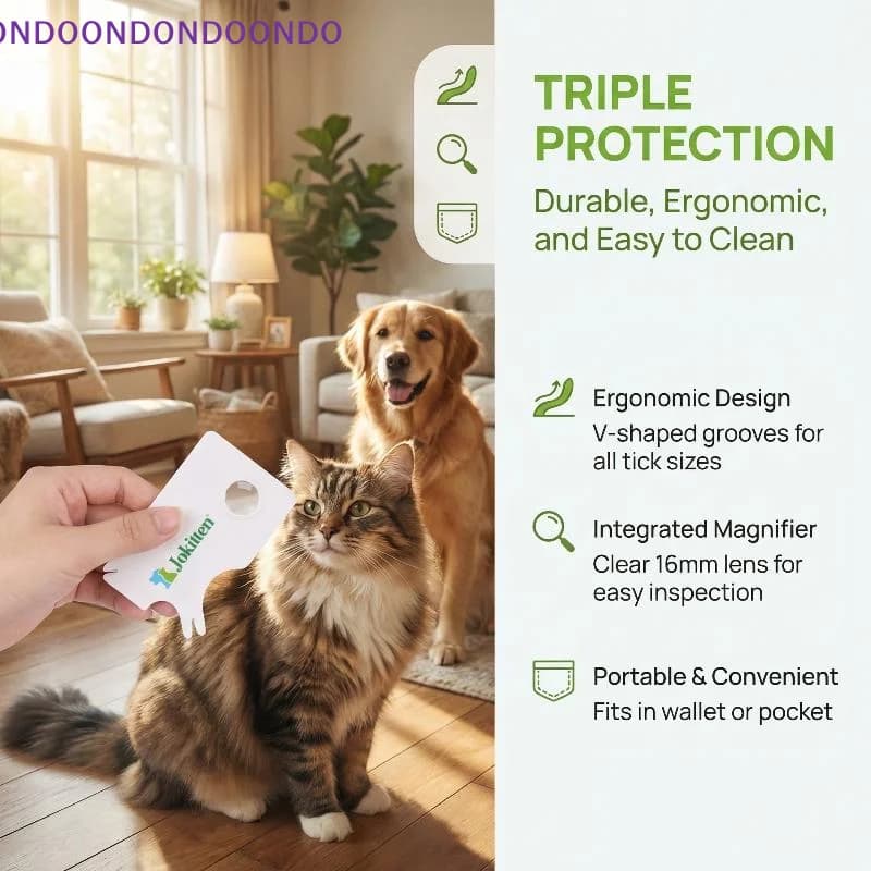 Portable Pet Flea Removal Comb Multifunction Grooming Card For Dog Cat Anti Lice Tool Lightweight Easy Use For Travel Home