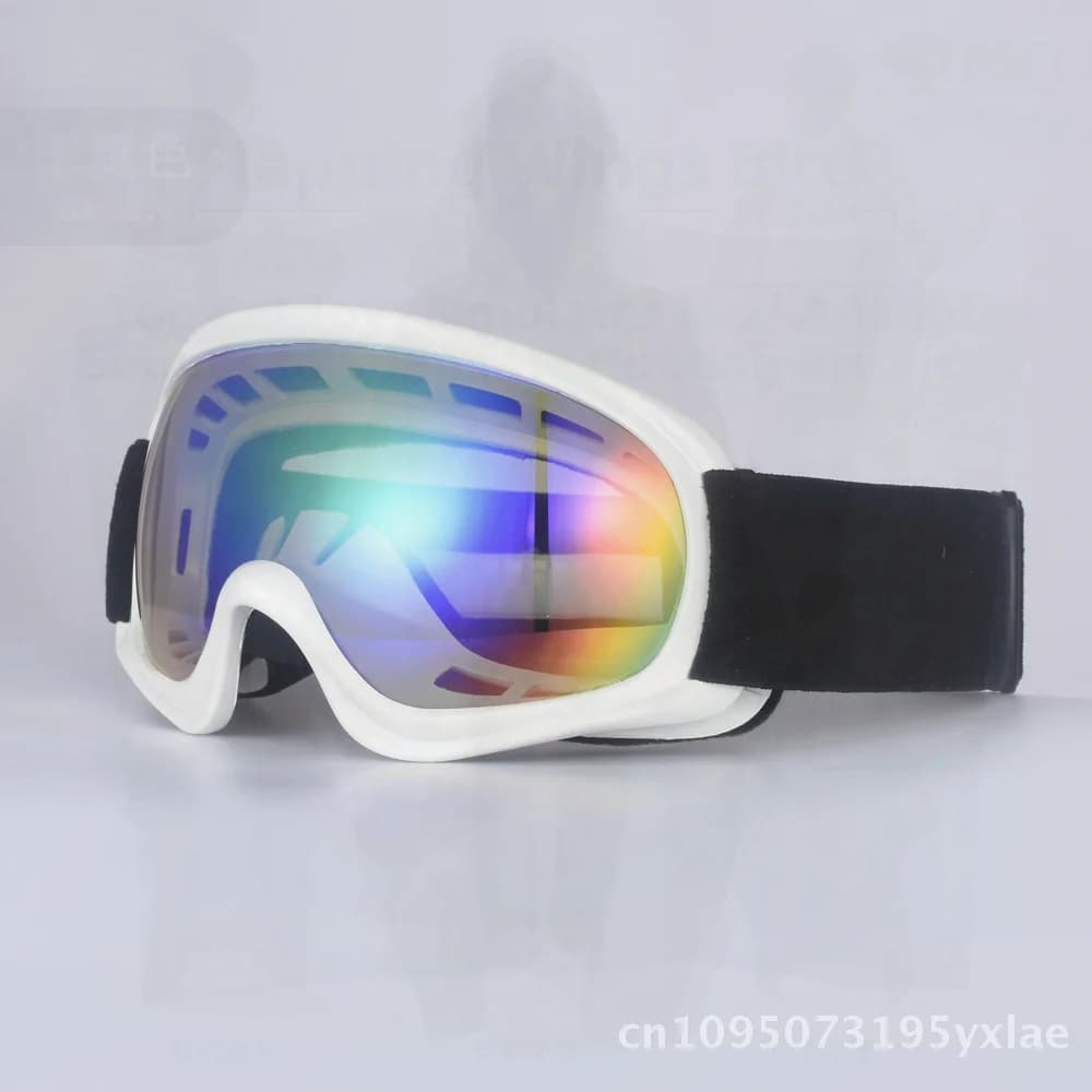 Occhiali da sci per bambini Protezione UV antivento Occhiali da neve per ragazzi e ragazze Protezione per gli occhi da alpinismo regolabile Lenti colorate
