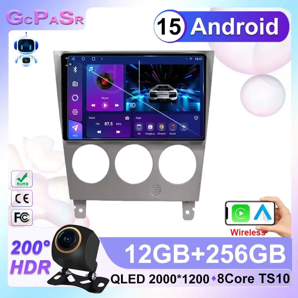 Autoradio Android Per Subaru Impreza 2003-2006 Lettore Video Multimediale Navigazione Stereo GPS Auto wifi No 2din DVD QLED Carplay