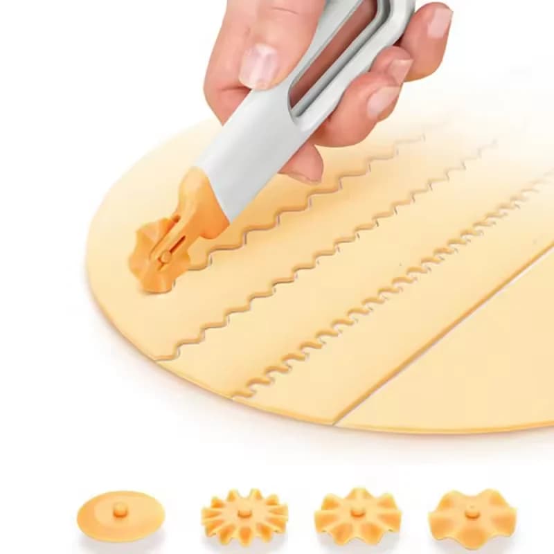 1Pc Palmare Biscotto Rullo Taglierina Biscotto Rotonda Rotolamento Lama di Taglio Pasta Cerchio Ruota per Pizza Pasticceria Torta Crosta Utensile Da Cucina