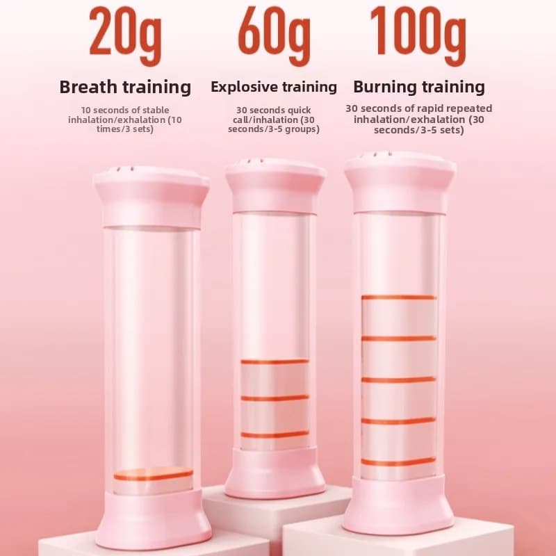 Personal Health Breathing Dumbbell Diaphragmatic Exerciser Lung Capacity Booster for Running Fitness Training