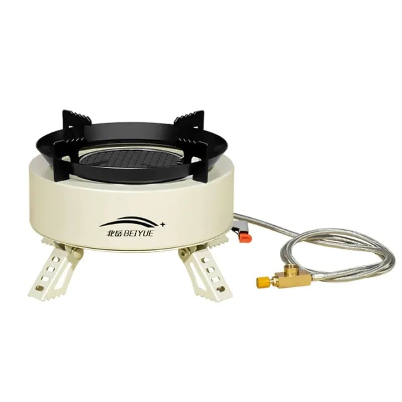 Fornello da campeggio a infrarossi Beiyue, set completo di fornello a gas portatile, attrezzatura per campeggio e picnic