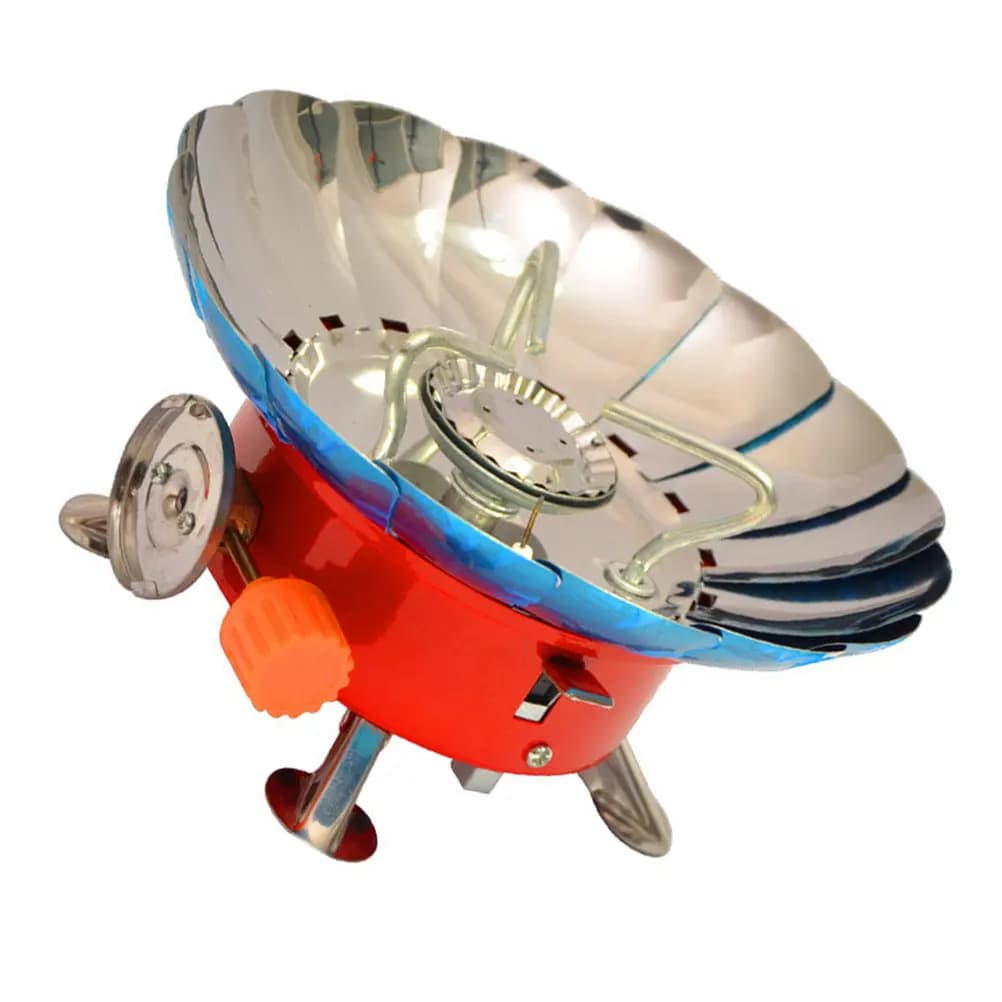 Portable Lotus-Design Windproof Camping Stove Outdoor Gas Cooker Burner Aluminum Alloy Stove for Backpack Picnic