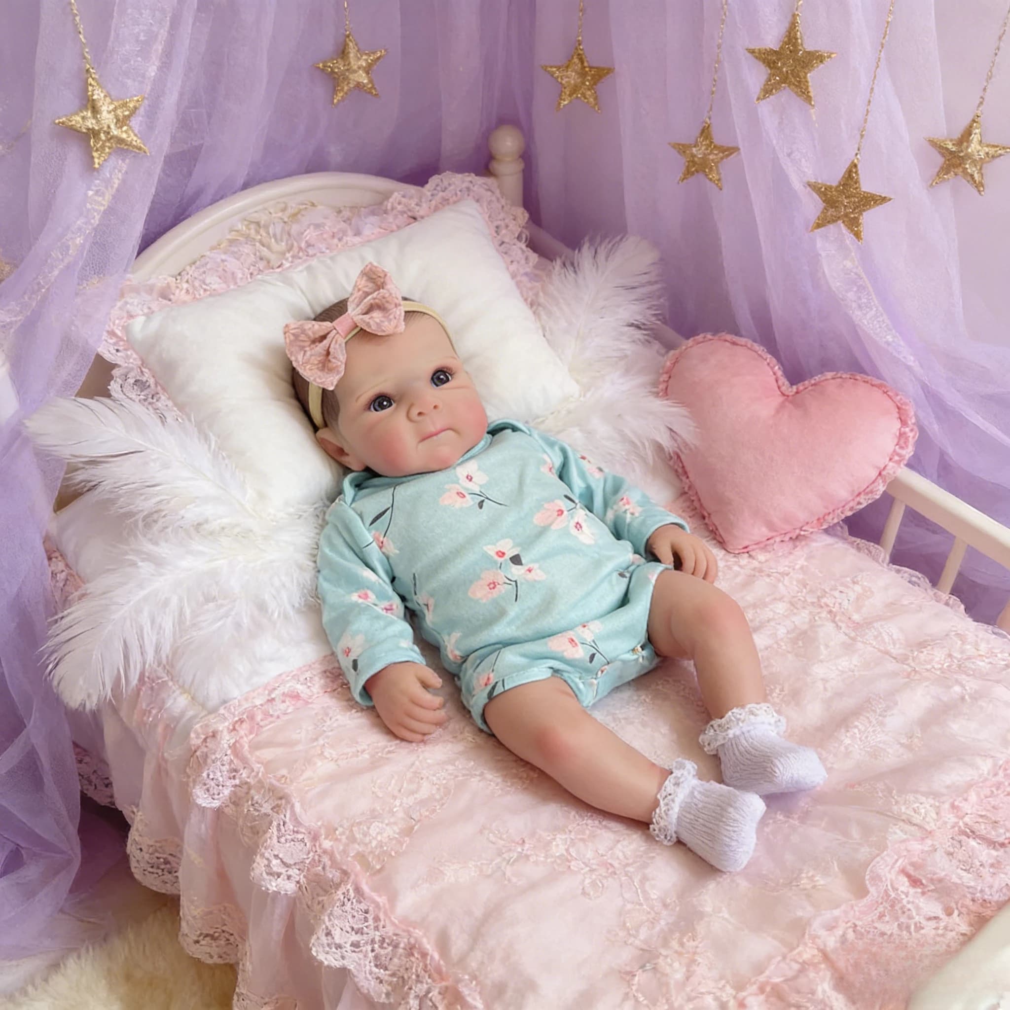 Reborn dolls from 45 cm Bettie Touch Soft, realistic with 3D skin and hand painted hair, children's toys