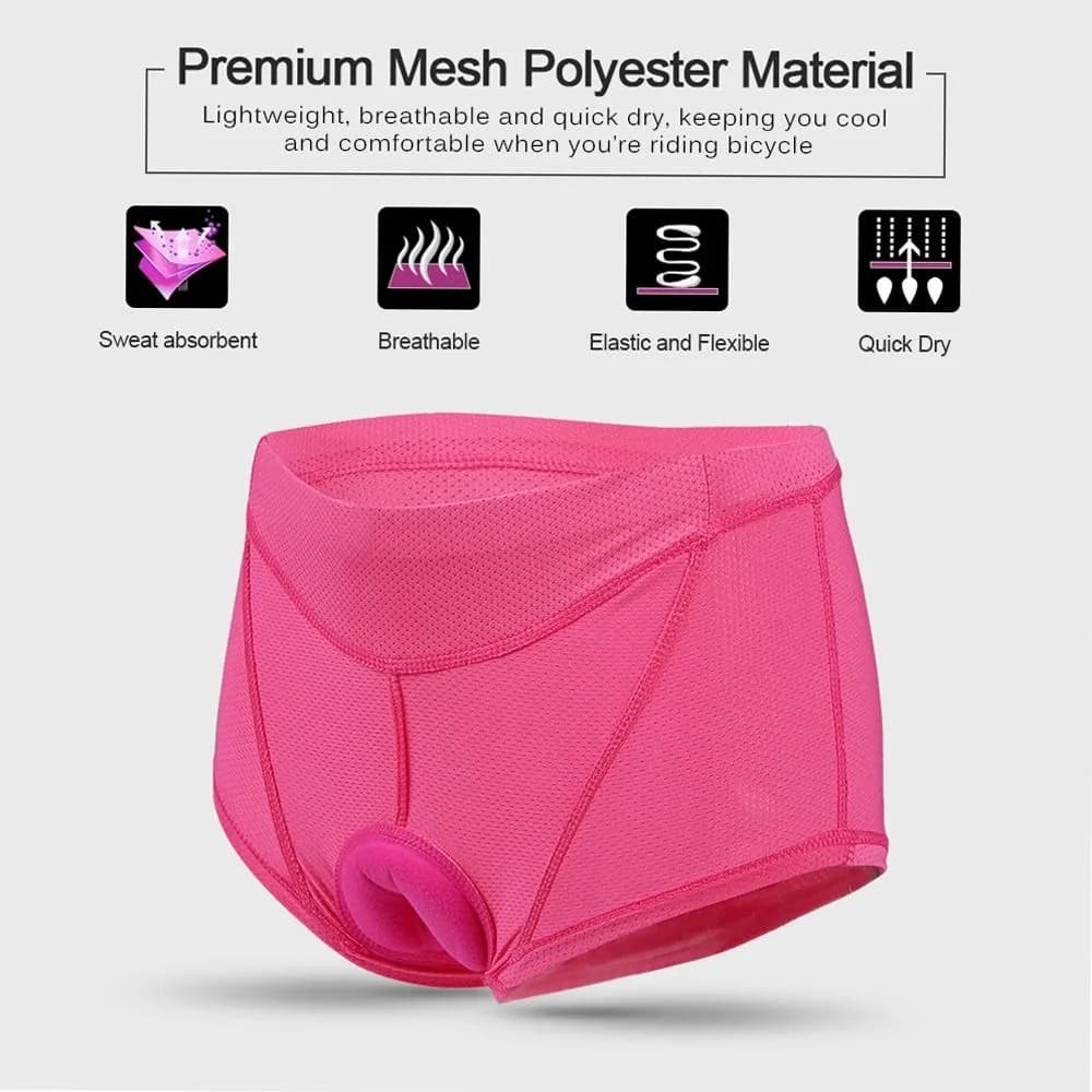 3D Pad Cycling Underwear Shorts Sweat Wicking Lightweight Bike Underwear Pants Breathable MTB Bicycle Underwear Cycling