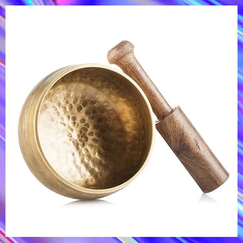 L71A 3Pcs 3.2 Inch Tibetan Singing Bowl Zen Meditation Yoga Meditation Bowl Wooden Stick Cushion