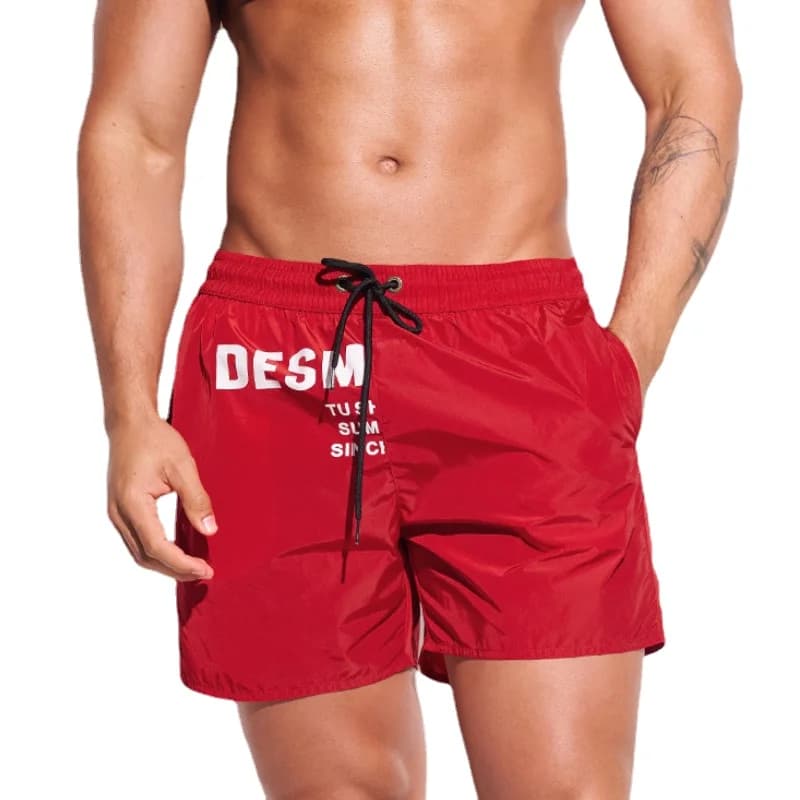 Desmiit Costumi da bagno da uomo Pantaloncini da bagno da spiaggia da uomo Pantaloncini da bagno Tronchi Bermuda ad asciugatura rapida Costumi da bagno da uomo Boardshorts con fodera