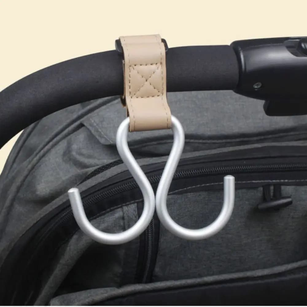 Ganci per passeggino a forma di S Gancio doppio Gancio per appendere in tinta unita Accessori per passeggino Carrello Organizzatore Accessori per passeggino