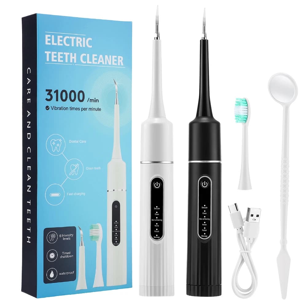 Electric Sonic Calculation Dentale Scaler 6 Gears Hourly Tartarus Removal Plaque Macchie Removal Detergent Tooth Whitening Denti