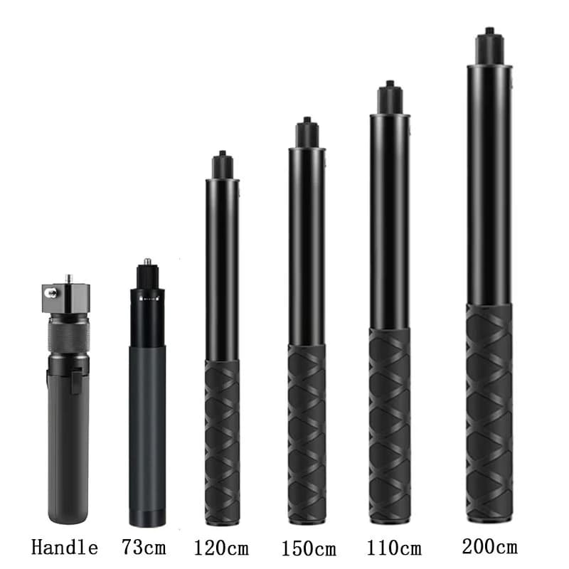 Invisible Selfie Stick for Insta360 X4 X3 X2 Selfie Stick Bullet Time Bundle Handle for GoPro 12 11 10 9 8 DJI Action 4/3 SJCAM