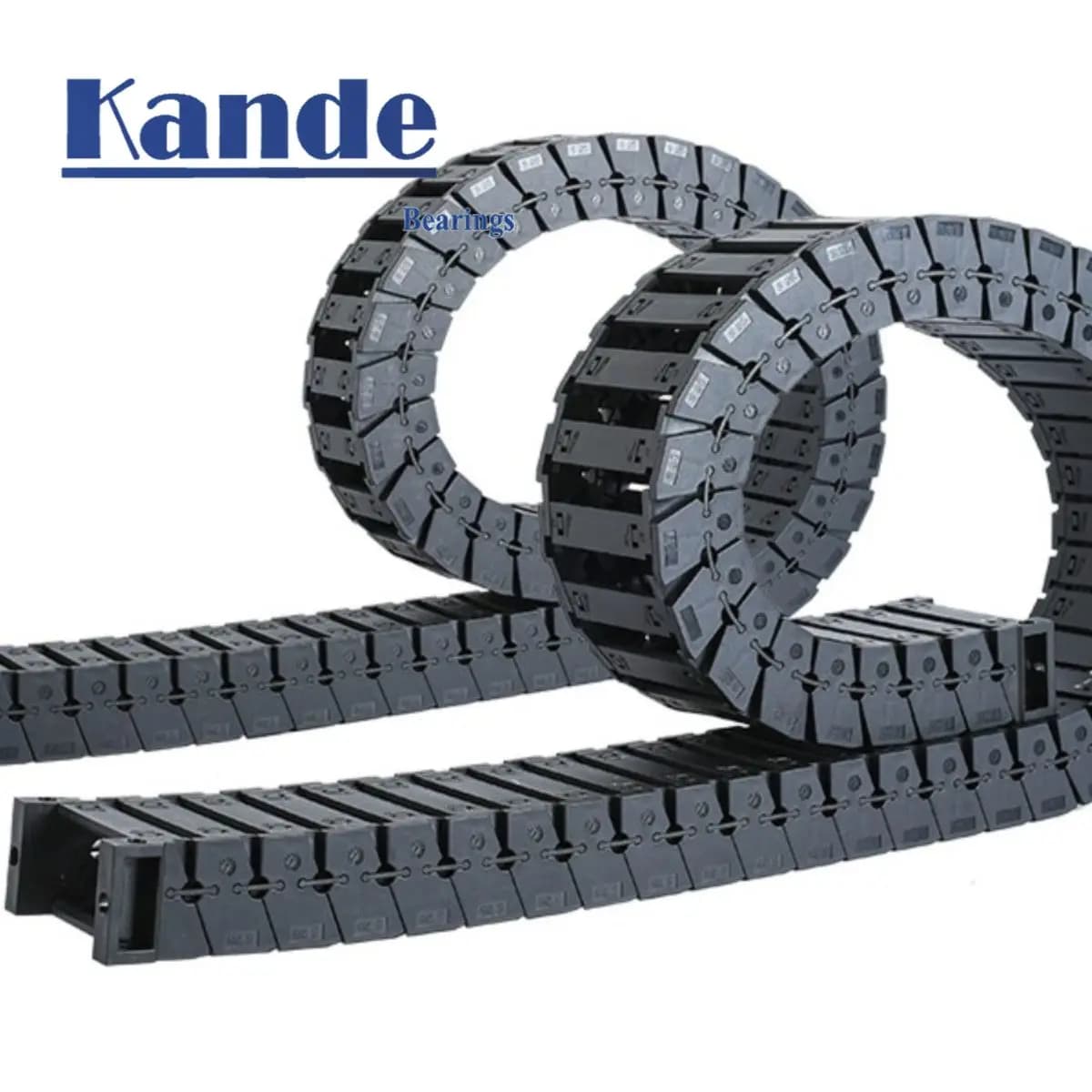Kande Catena a trascinamento aperta Ponte silenzioso Tipo 18 25 L1000mm Portacavi a catena con connettori terminali per incisione stampante 3D CNC