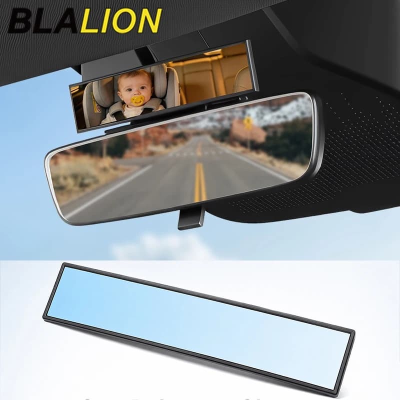 BLALION Car Baby Mirrors Universal Large Vision Car Interior Rear View Mirror Baby Monitor HD Mirrors for Car Accessories