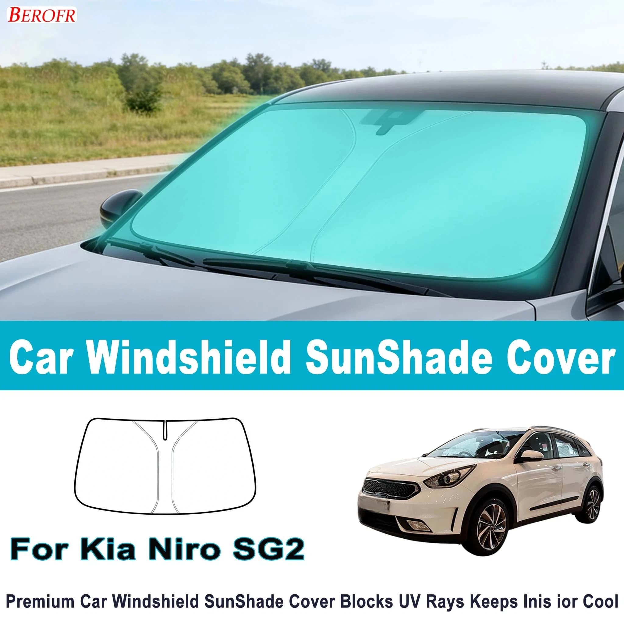 For Kia Niro SG2 2023-2026 Car Windshield Sunshade Cover Front Window Sun Shade Heat Insulation Summer Auto Accessories