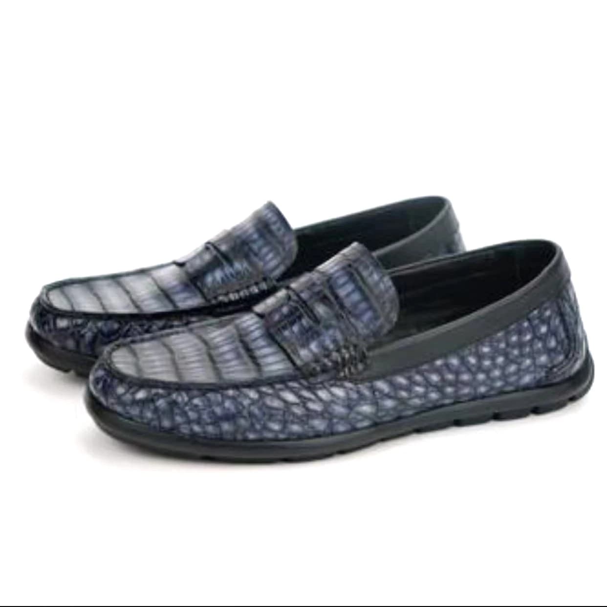 Scarpe da uomo Xiaopijiang, scarpe da uomo in pelle di coccodrillo, mocassini da uomo alla moda per il tempo libero