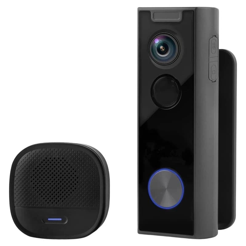 T19C Wireless,Video Doorbell With Chime, 2-Way Audio, Instant Alert, Human Detection, Night Vision, 2.4G Wi-Fi Camera