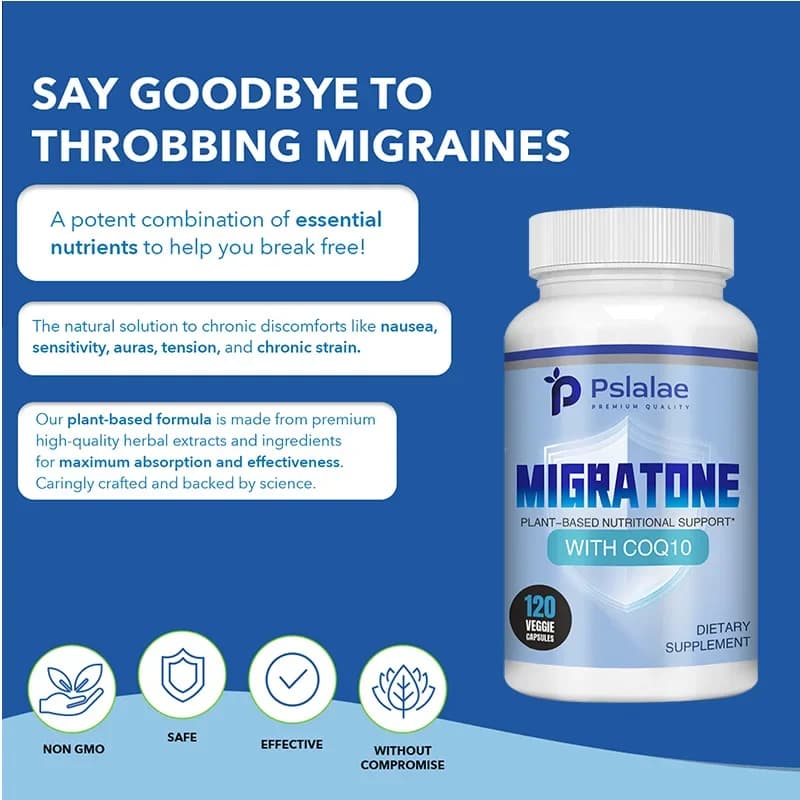 Capsules Microton: relieves headache of migraine, supports supplement for brain function