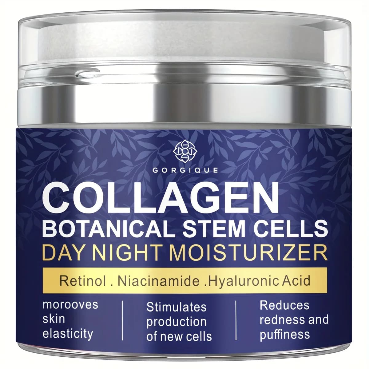 Collagen face cream with airless pump Cream for collagen botanical stem cells for the skin with Niacinamide retinol Hyaluronic acid