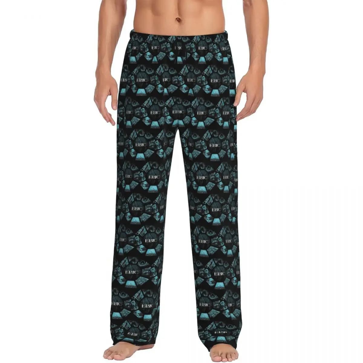 Custom Epic The Musical Pajama Pants Men Sleepwear Sleep Lounge Bottoms with Pockets