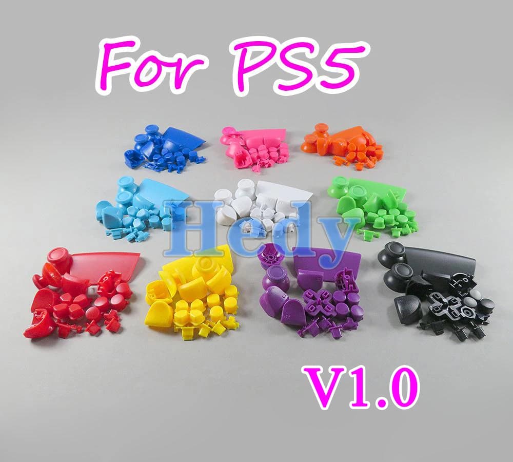 1 set 18 colori PER PS5 V1 1.0 Pulsante Controller Joystick Chiave Sostituzione Borsette Caso Della Copertura Cap Per PS5 Pulsanti Accessori