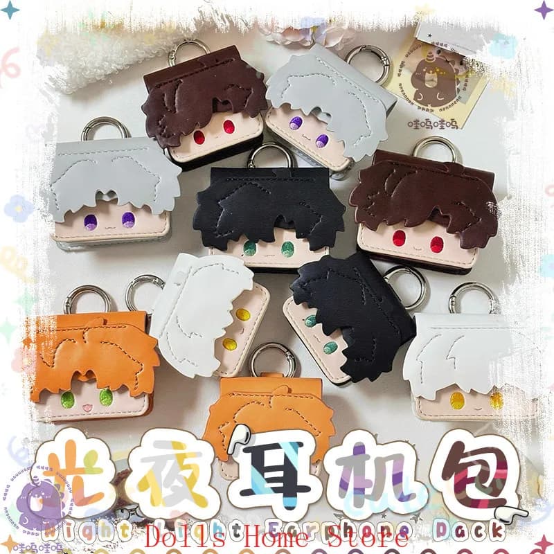 Anime Light and Night Evan Sariel Osborn Charile ‌Jesse Cosplay Cartoon Cute Figure Earphone Case Pendant Souvenir Ornament Gift