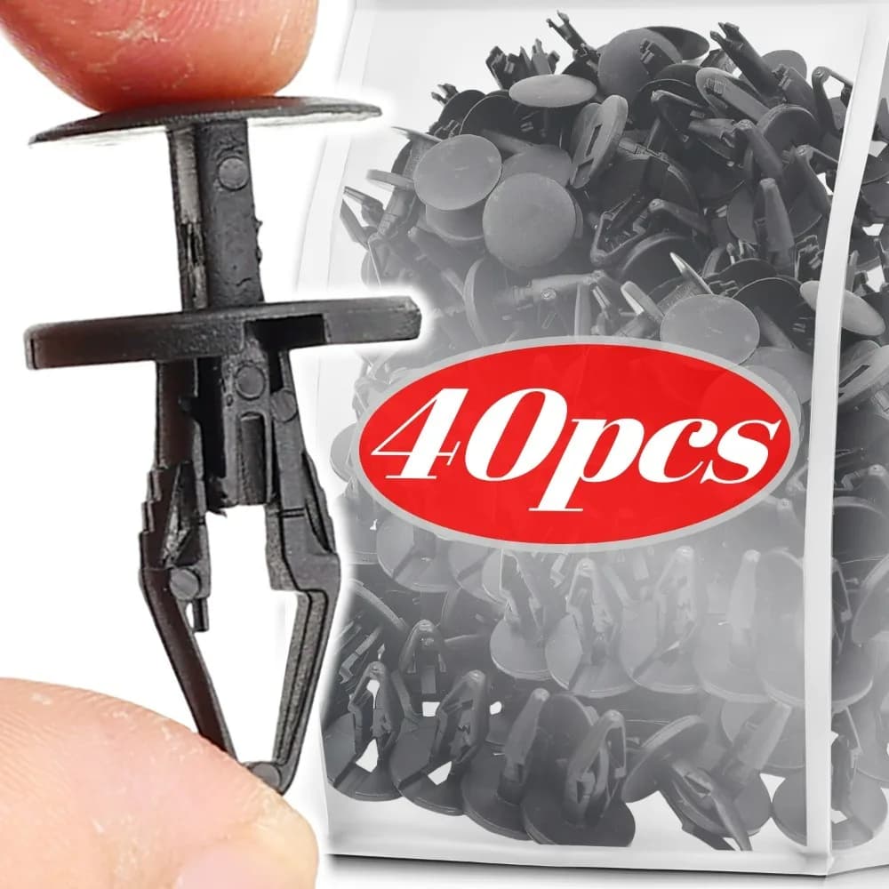 Clip di fissaggio per paraurti carrozzeria auto per Ford Clip di fissaggio per rivestimento del pannello automatico Parti sostituibili Fibbia di fissaggio per rivetti in plastica nera