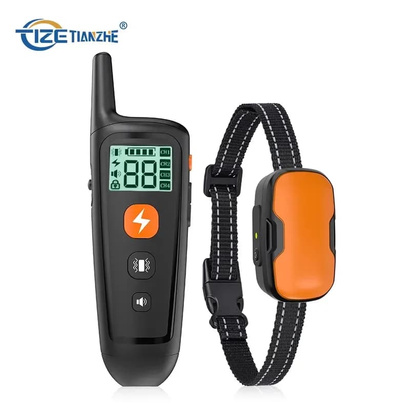 Rechargeable Electric Training Collar for Aggressive Anti-Barking Waterproof Dog Training Remote Shock Collar for Bite