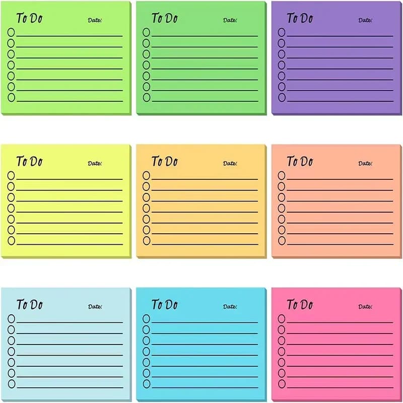 50 fogli Lista delle cose da fare Taccuini memo Kawaii Agenda giornaliera Note adesive strappabili Note per messaggi Quaderni per ufficio di cancelleria coreana