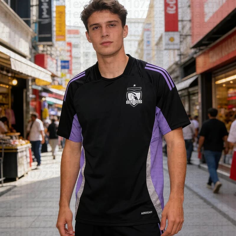 Nuova T-shirt da uomo 2026 ad asciugatura rapida, stampa 3D alla moda del club di calcio cileno Colo-Colo, a maniche corte, comoda, per famiglia e bambini