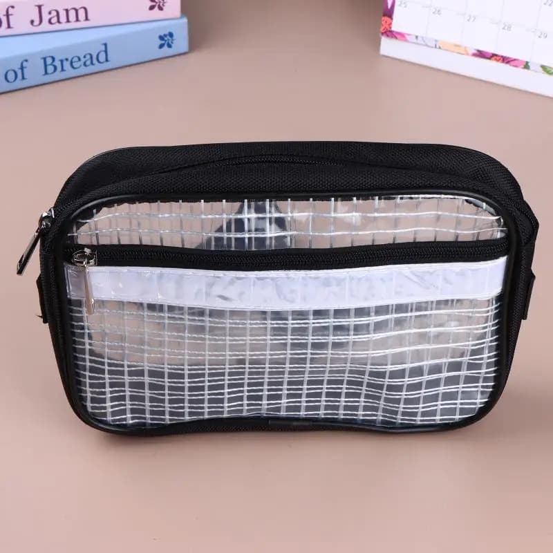 1 Pezzo Borsa da Cintura Antistatica Trasparente in PVC, Marsupio Portautensili in Rete Trasparente, Borsa Organizer Portatile Impermeabile per Officina