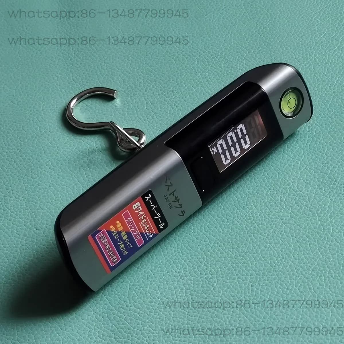 Bilancia Portatile Giapponese da 50kg, Mini Bilancia Elettronica per Bagagli con Metro a Nastro Integrato, Bilancia Portatile per Spedizioni