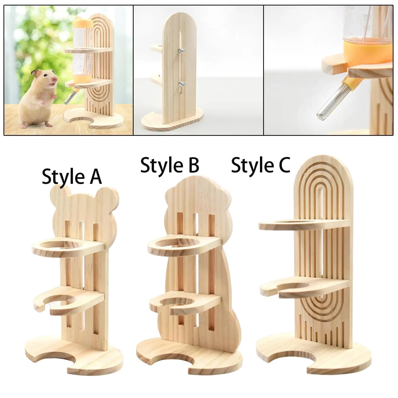 Supporto per bottiglia d'acqua regolabile per piccoli animali con supporto per bevitore per s