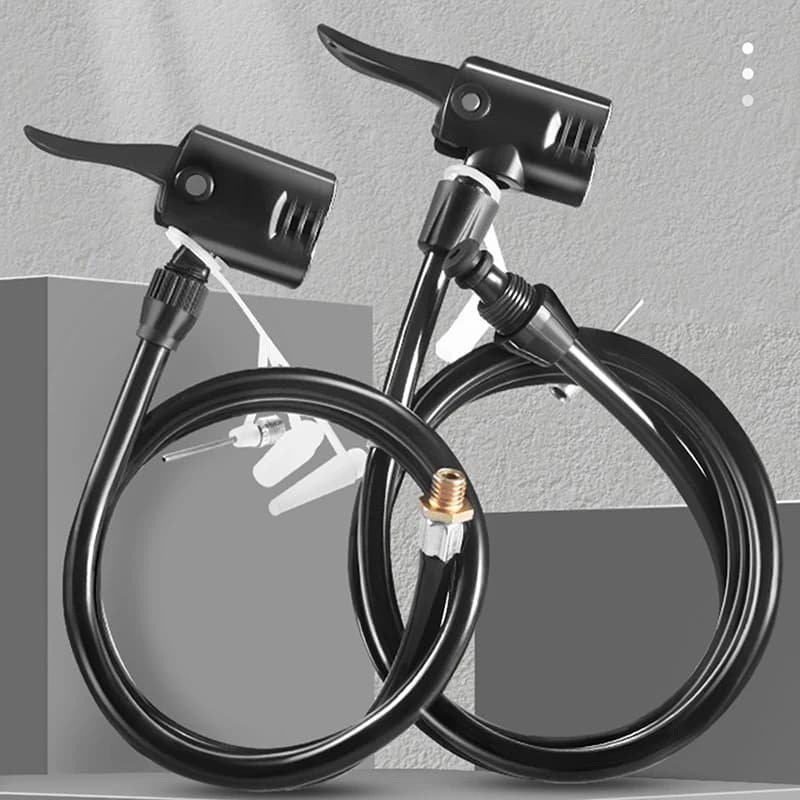 ●70/80/120CM Bike Air Pump Extension Tube Pump Bicycle Hose Air Pump Connector Bike Air Pump Tire Inflator Nozzles Accessory