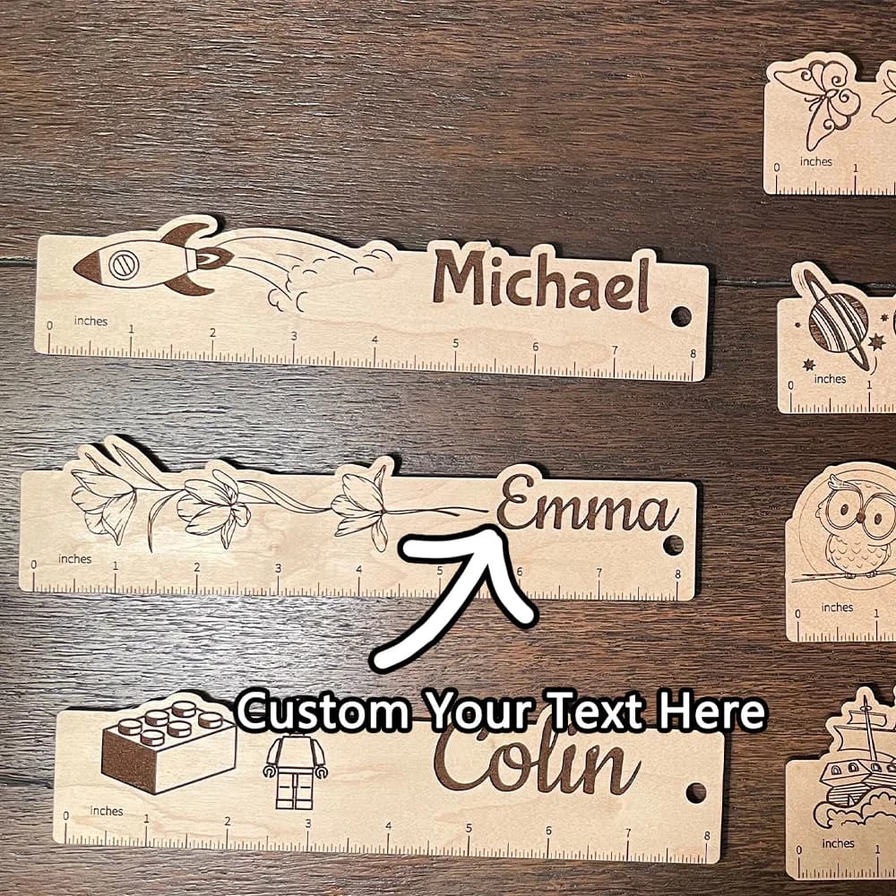 1PC Custom Wooden Ribbon - Laser Engraved Custom Name Cute and Elegant Models Unique Gifts for Teenagers